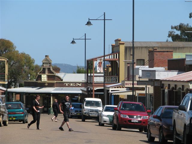One lane main street of Gulgong NSW